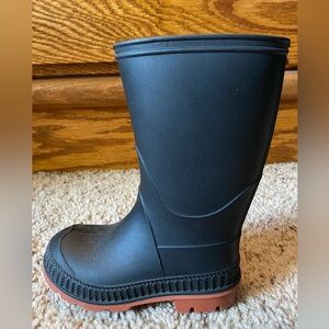 Girls Black Rain Boots Size 5-6